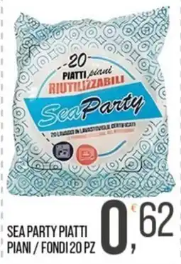 Cash pro Sea Party piatti piani offerta