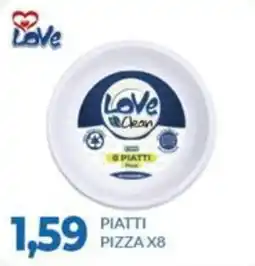 GeD Shopping Love Clean piatti pizza offerta