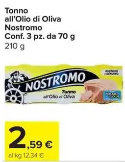 Carrefour Express Tonno all'Olio di Oliva Nostromo offerta