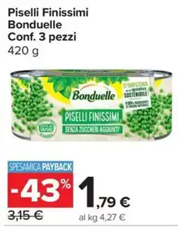 Carrefour Express Piselli Finissimi Bonduelle offerta