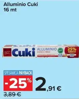 Carrefour Express Alluminio Cuki offerta