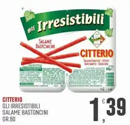 Marketpiù Citterio gli irresistibili salame bastoncini offerta