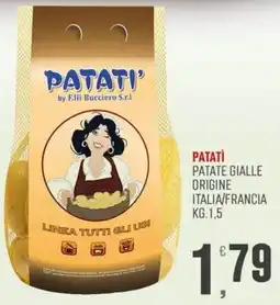 Marketpiù Patati patate gialle offerta