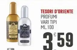 Marketpiù Tesori d'Oriente profumi vari tipi offerta