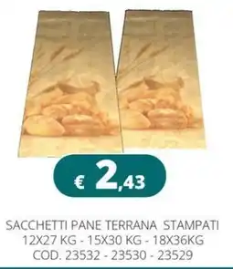 Altasfera Sacchetti pane Terrana stampati offerta