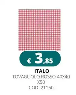 Altasfera Italo tovagliolo rosso offerta