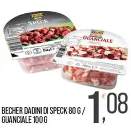 Cash pro Becher dadini di speck / guanciale offerta