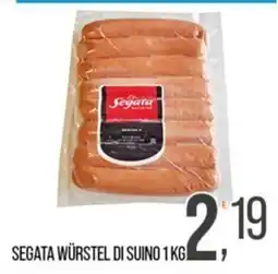 Cash pro Segata würstel di suino offerta