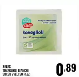Gecop Selex tovaglioli bianchi offerta