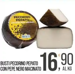 Cash pro Busti pecorino pepato con pepe nero macinato offerta