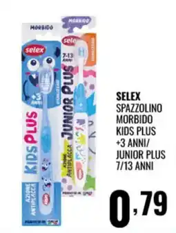 Gecop Selex spazzolino morbido kids plus offerta