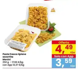 Eurospar Pasta fresca ripiena assortita Menini offerta