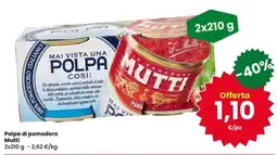 Eurospar Polpa di pomodoro Mutti offerta