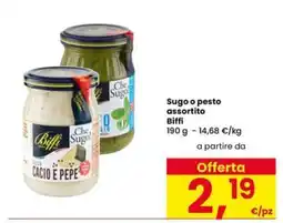 Eurospar Sugo o pesto assortito Biffi offerta