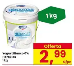 Eurospar Yogurt Bianco 0% Herakles offerta