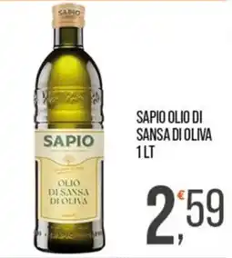 Cash pro Sapio olio di sansa di oliva offerta