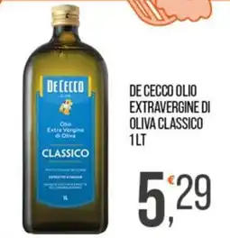 Cash pro De Cecco olio extravergine di oliva classico offerta