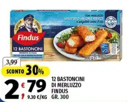 Vivo Supermercati 12 bastoncini di merluzzo findus offerta