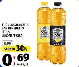 Vivo Supermercati Thè classico/zero San Benedetto offerta