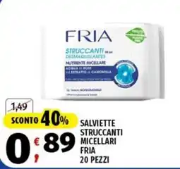 Vivo Supermercati Salviette struccanti micellari Fria offerta