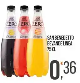 Cash pro San Benedetto bevande linea Zero offerta
