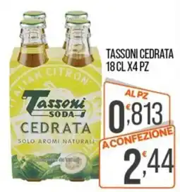 Cash pro Tassoni soda cedrata offerta