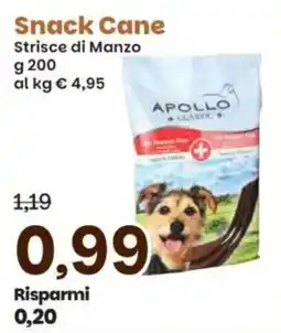 Prix Quality Snack Cane Strisce di Manzo Apollo Classic offerta