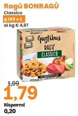 Prix Quality Gustibus Ragù Classico offerta