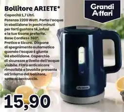 Prix Quality Bollitore Ariete offerta