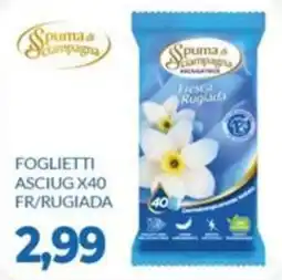 GeD Shopping Spuma di campagna Foglietti asciug offerta