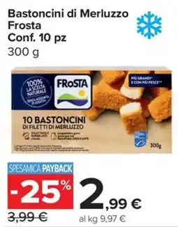 Carrefour Express Bastoncini di Merluzzo Frosta offerta