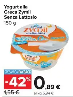 Carrefour Express Yogurt alla Greca Zymil Senza Lattosio offerta