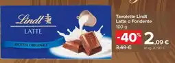 Carrefour Express Tavolette Lindt Latte offerta