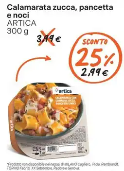 Gelmarket Calamarata zucca, pancetta e noci ARTICA offerta