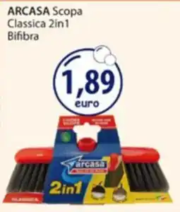Acqua & Sapone Scopa Classica 2in1 Bifibra Arcasa offerta