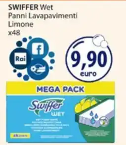 Acqua & Sapone Swiffer Wet Panni Lavapavimenti Limone offerta