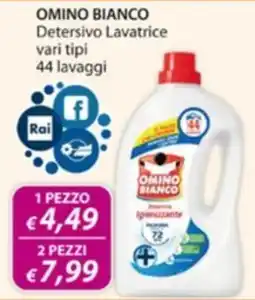 Acqua & Sapone Omino Bianco Detersivo Lavatrice offerta