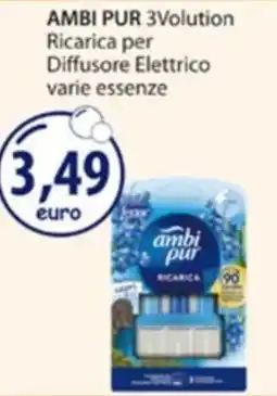 Acqua & Sapone Ambi Pur 3Volution Ricarica per Diffusore Elettrico varie essenze offerta