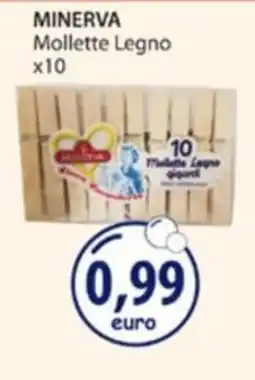 Acqua & Sapone Minerva mollette legno offerta