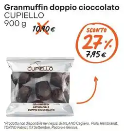 Gelmarket Granmuffin doppio cioccolato Cuipello offerta