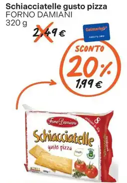 Gelmarket Schiacciatelle gusto pizza Forno Damiani offerta