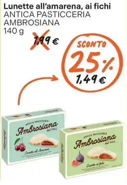 Gelmarket Lunette all'amarena, ai fichi Ambrosiana offerta