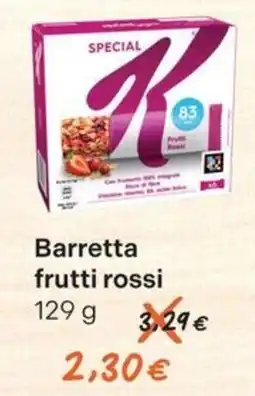 Gelmarket Special K barretta frutti rossi offerta