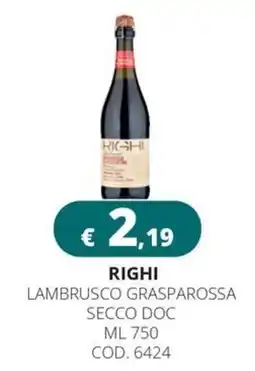Altasfera Righi Lambrusco Grasparossa offerta