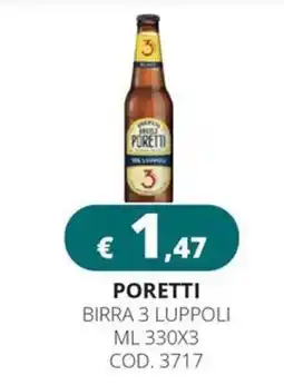 Altasfera Poretti birra 3 luppoli offerta