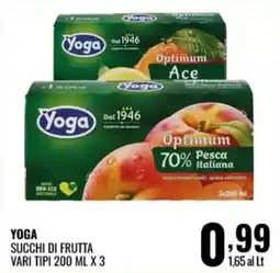 Gecop Yoga succhi di frutta vari tipi offerta