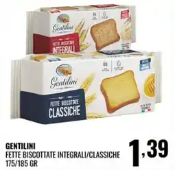 Gecop Gentilini Fette biscottate classiche offerta