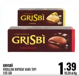 Gecop Grisbi frollini ripieni vari tipi offerta