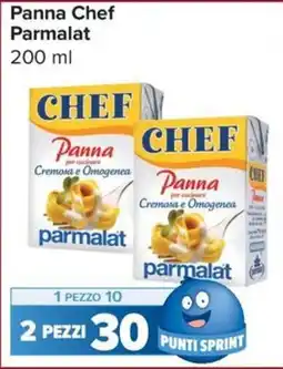 Carrefour Express Panna Chef Parmalat offerta
