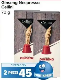 Carrefour Express Ginseng Nespresso Cellini offerta